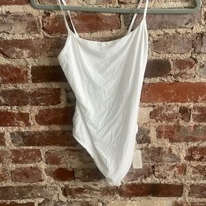 NET AERIE WHITE TANK BODYSUIT